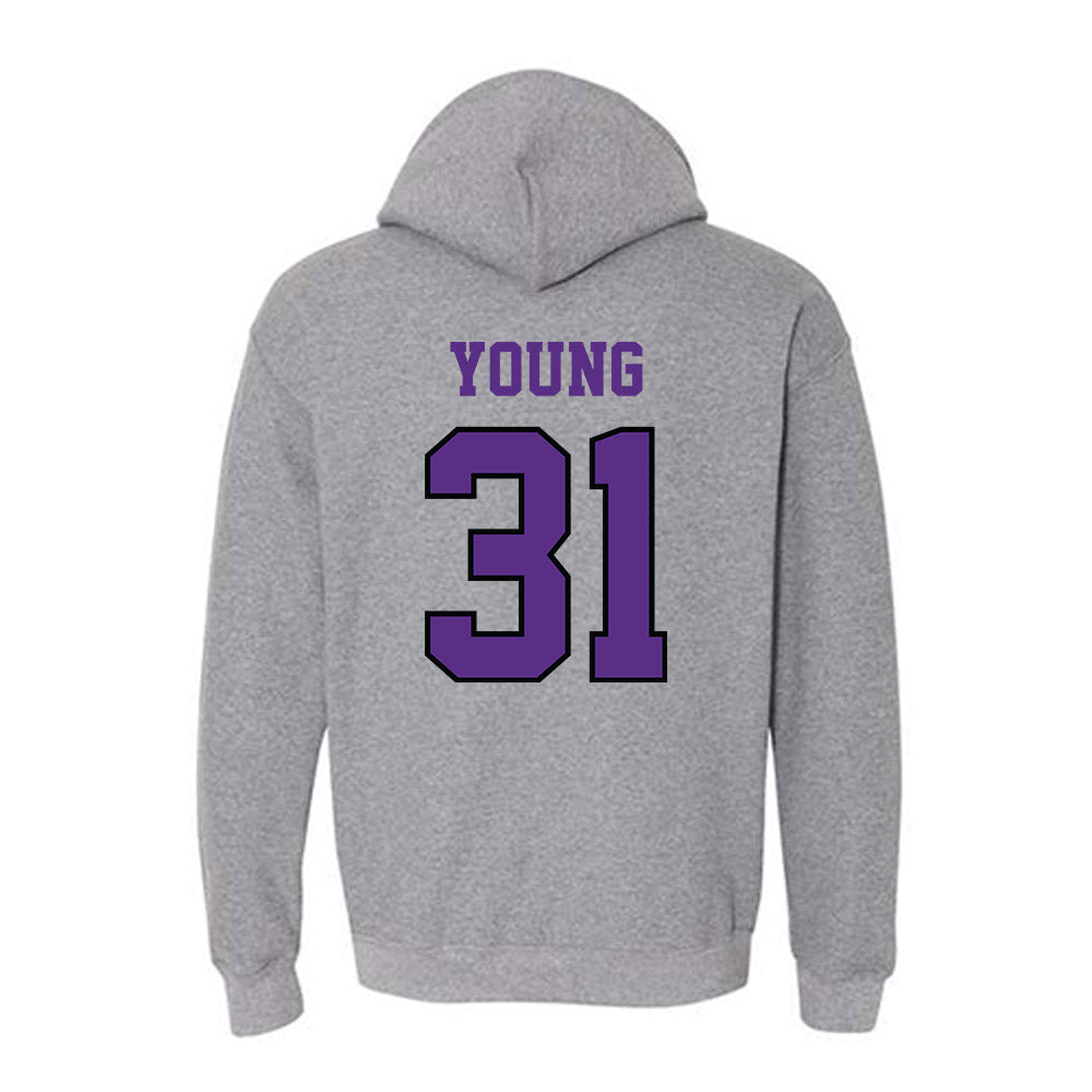 Stonehill - NCAA Football : Tyler Young - Classic Shersey Hooded Sweatshirt-1