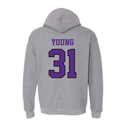 Stonehill - NCAA Football : Tyler Young - Classic Shersey Hooded Sweatshirt-1