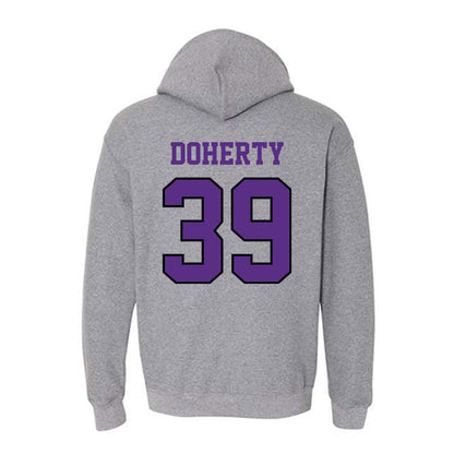 Stonehill - NCAA Men's Soccer : Killian Doherty - Classic Shersey Hooded Sweatshirt-1