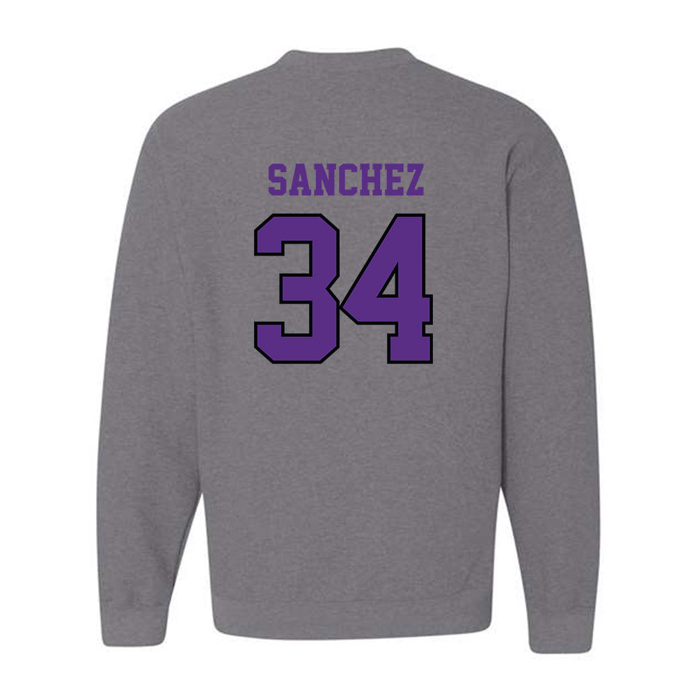 Stonehill - NCAA Football : Andrew Sanchez - Classic Shersey Crewneck Sweatshirt-1
