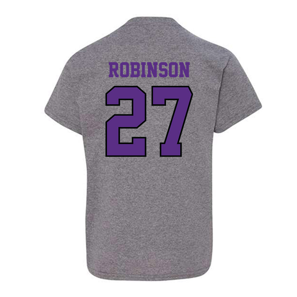 Stonehill - NCAA Baseball : Kacin Robinson - Classic Shersey Youth T-Shirt-1