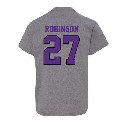 Stonehill - NCAA Baseball : Kacin Robinson - Classic Shersey Youth T-Shirt-1