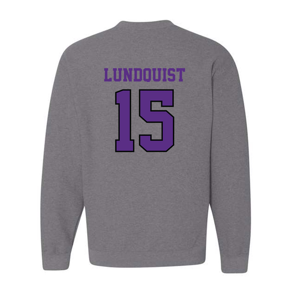 Stonehill - NCAA Baseball : Nick Lundquist - Classic Shersey Crewneck Sweatshirt-1