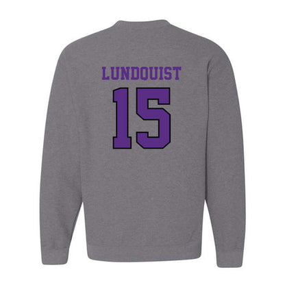 Stonehill - NCAA Baseball : Nick Lundquist - Classic Shersey Crewneck Sweatshirt-1