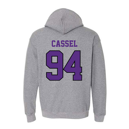Stonehill - NCAA Football : Marcus Cassel - Classic Shersey Hooded Sweatshirt-1