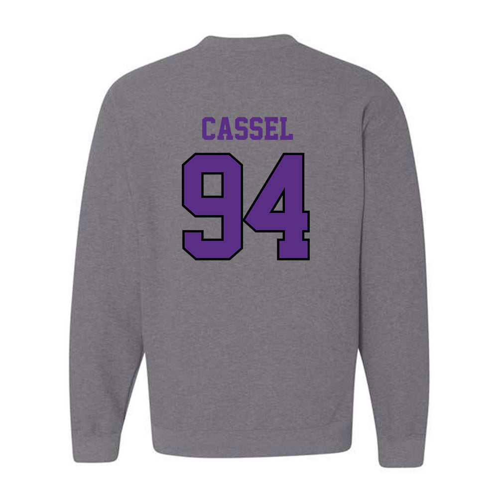 Stonehill - NCAA Football : Marcus Cassel - Classic Shersey Crewneck Sweatshirt-1