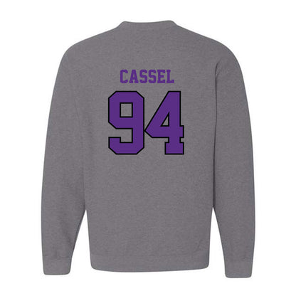 Stonehill - NCAA Football : Marcus Cassel - Classic Shersey Crewneck Sweatshirt-1