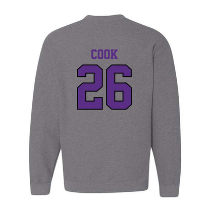 Stonehill - NCAA Baseball : Alex Cook - Classic Shersey Crewneck Sweatshirt-1