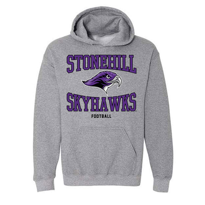 Stonehill - NCAA Football : John Flynn - Classic Shersey Hooded Sweatshirt-0