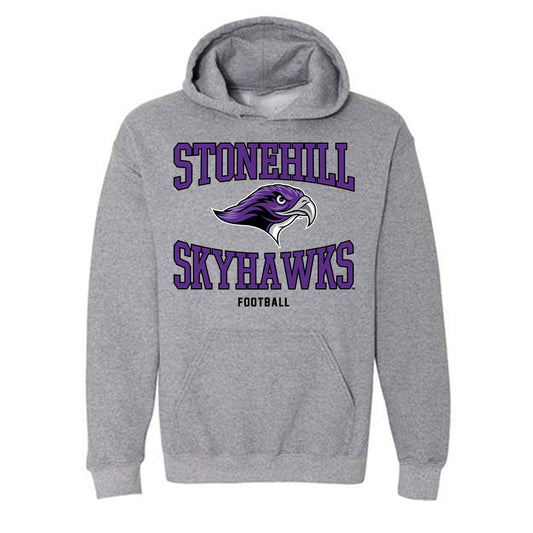Stonehill - NCAA Football : George Nelson - Classic Shersey Hooded Sweatshirt-0