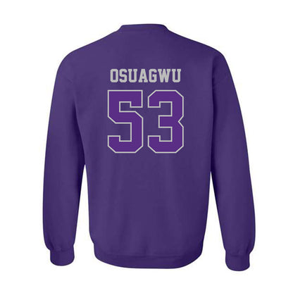 Stonehill - NCAA Football : Joshua Osuagwu - Classic Shersey Crewneck Sweatshirt-1