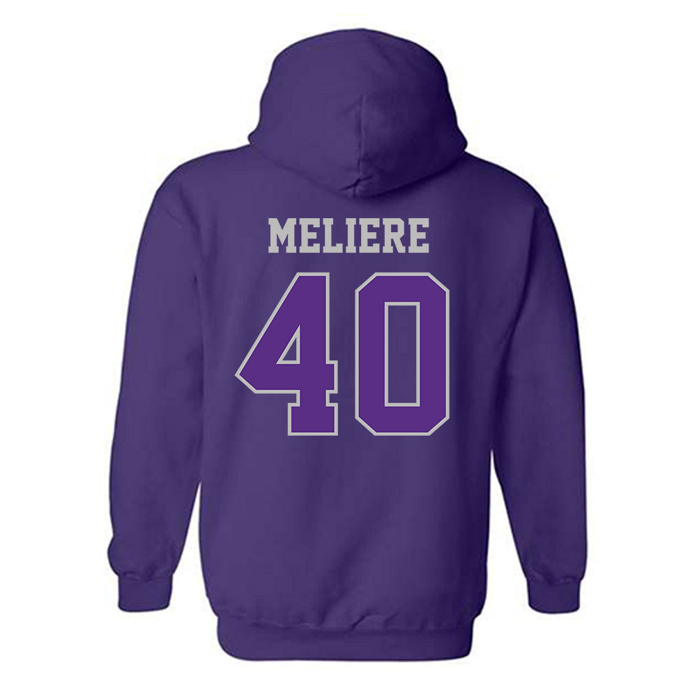 Stonehill - NCAA Baseball : Kenny Meliere - Classic Shersey Hooded Sweatshirt-1