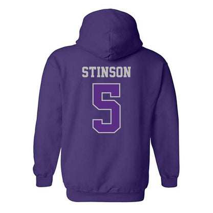  - NCAA Men's Basketball : Chas Stinson - Classic Shersey Hooded Sweatshirt-1
