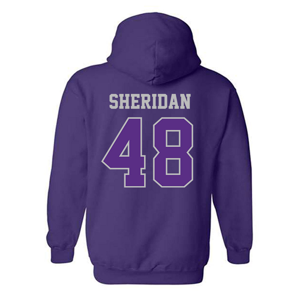 Stonehill - NCAA Football : Kevin Sheridan - Classic Shersey Hooded Sweatshirt-1