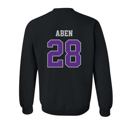 Stonehill - NCAA Men's Ice Hockey : Zachary Aben - Classic Shersey Crewneck Sweatshirt-1