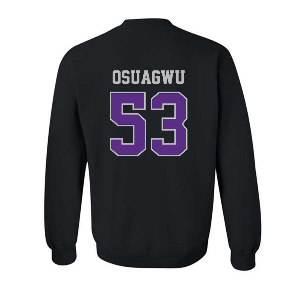Stonehill - NCAA Football : Joshua Osuagwu - Classic Shersey Crewneck Sweatshirt-1