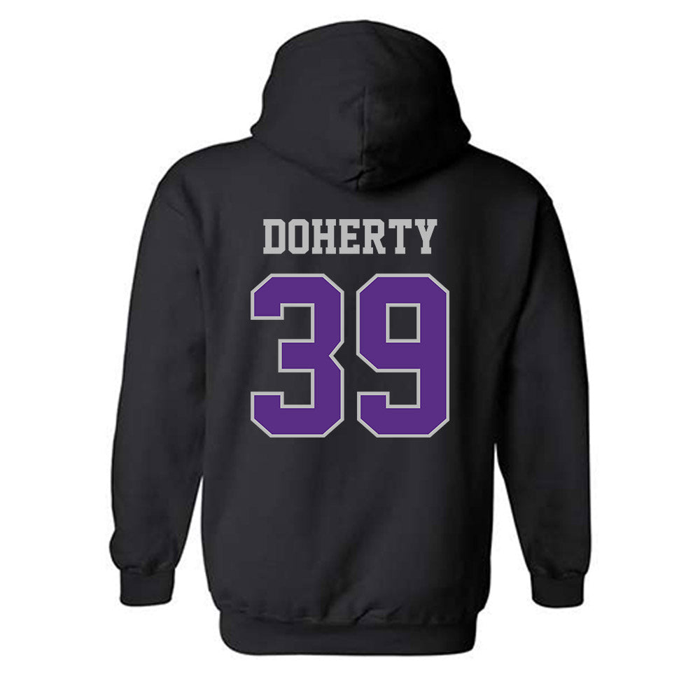 Stonehill - NCAA Men's Soccer : Killian Doherty - Classic Shersey Hooded Sweatshirt-1