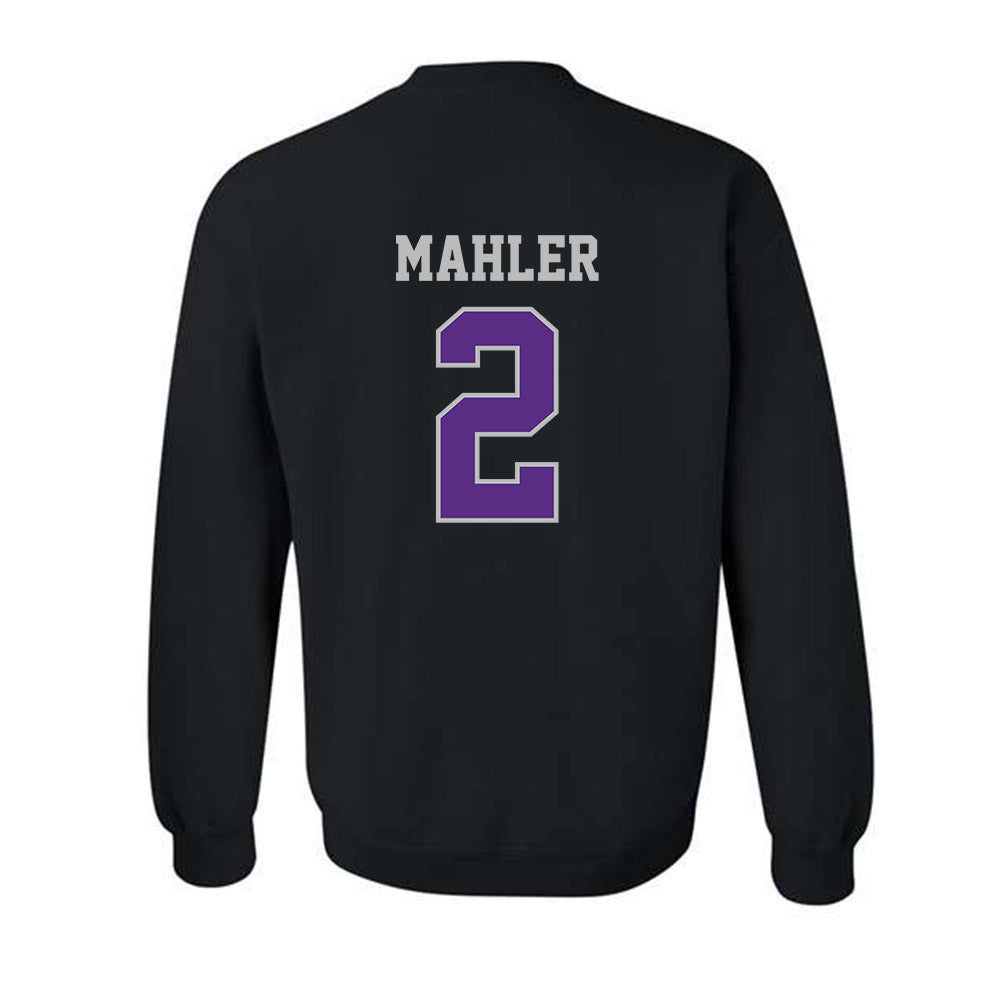 Stonehill - NCAA Men's Ice Hockey : Adam Mahler - Classic Shersey Crewneck Sweatshirt-1