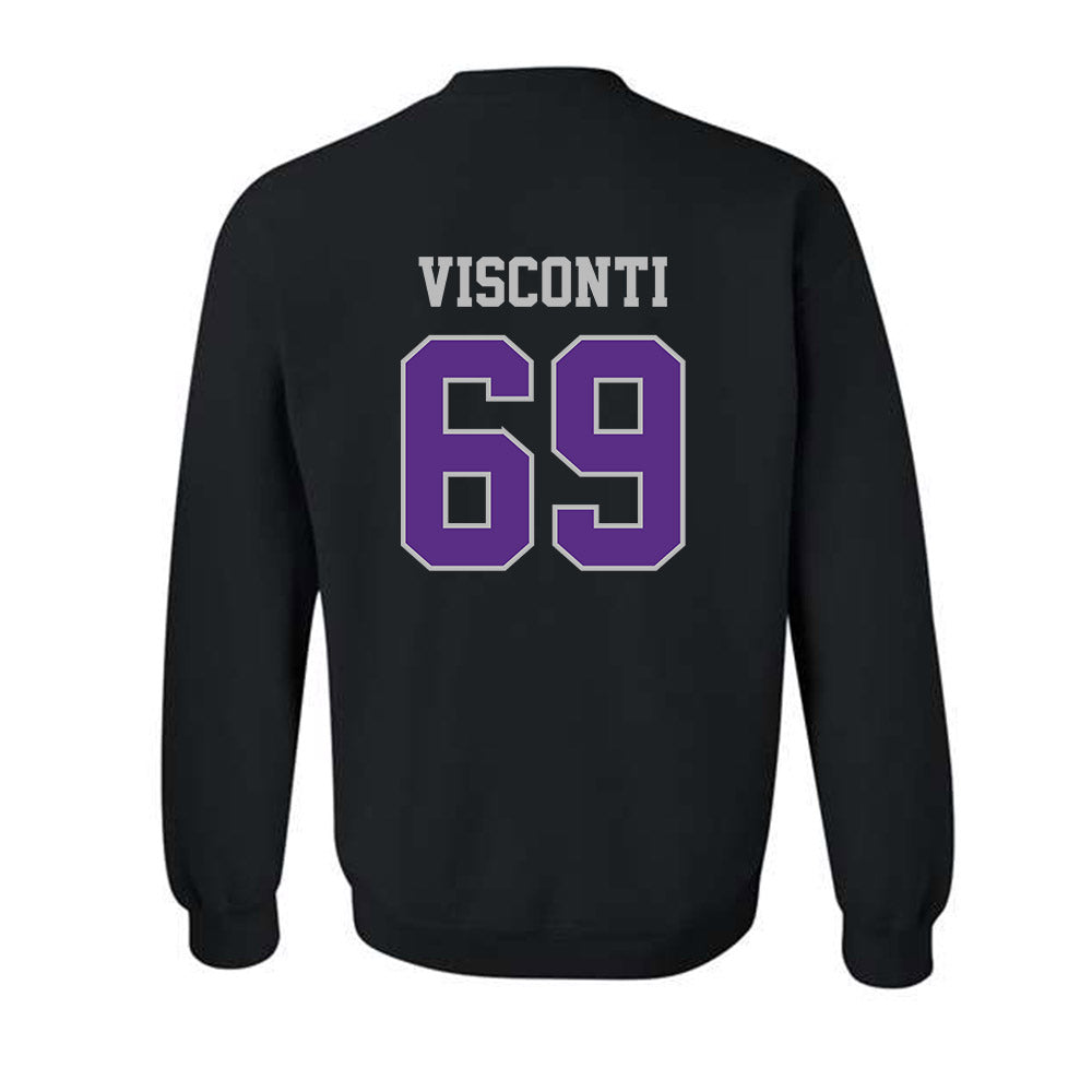Stonehill - NCAA Football : Alexander Visconti - Classic Shersey Crewneck Sweatshirt-1