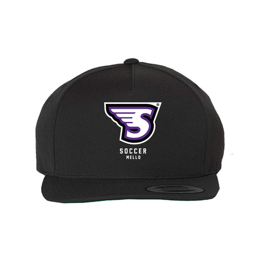 Stonehill - NCAA Men's Soccer : Owen Mello - Snapback Hat-0