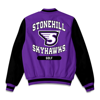 Stonehill - NCAA Women's Golf : Zoe Miller - Bomber Jacket-1