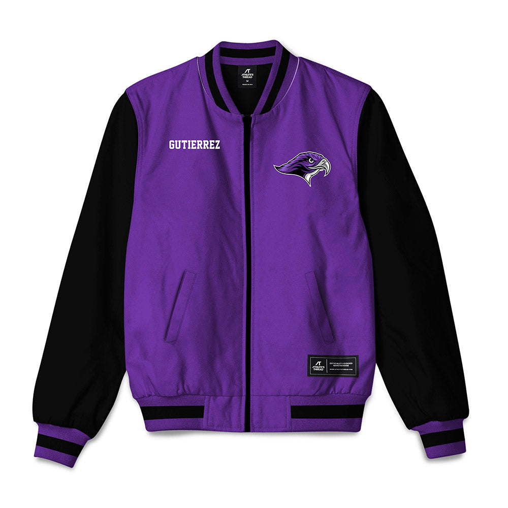 Stonehill - NCAA Men's Tennis : Javier Gutierrez - Bomber Jacket-0
