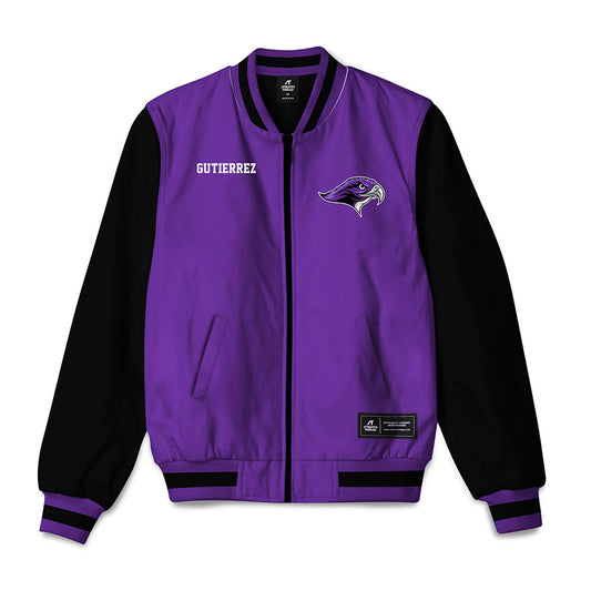 Stonehill - NCAA Men's Tennis : Javier Gutierrez - Bomber Jacket-0