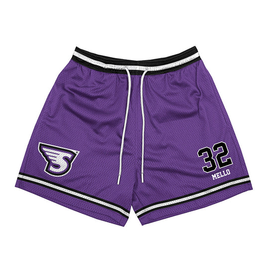 Stonehill - NCAA Men's Soccer : Owen Mello - Shorts-0