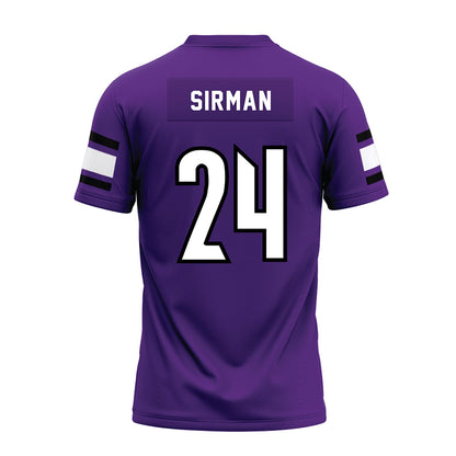 Stonehill - NCAA Football : Emory Sirman - Purple Premium Football Jersey-1