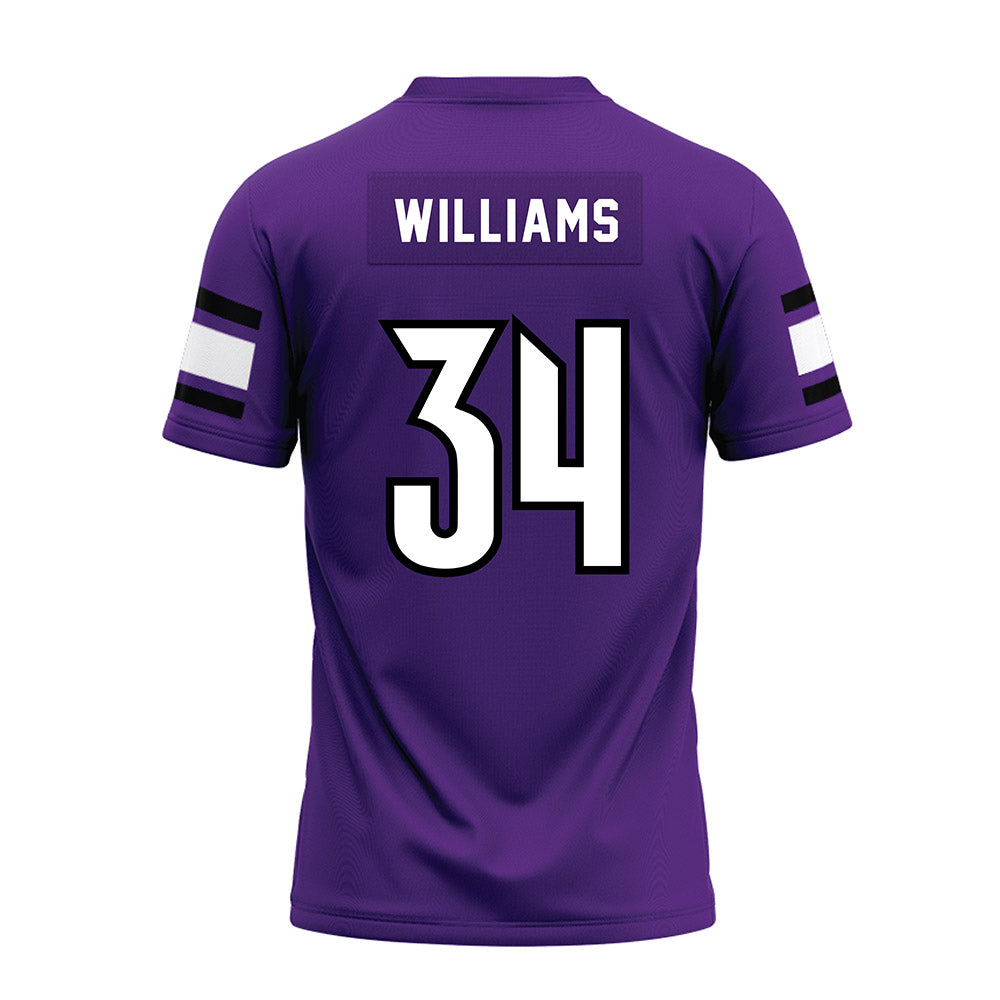 Stonehill - NCAA Football : Ja'Dyn Williams - Purple Premium Football Jersey-1