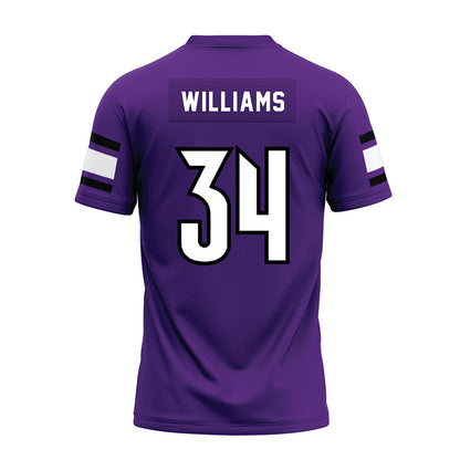 Stonehill - NCAA Football : Ja'Dyn Williams - Purple Premium Football Jersey-1
