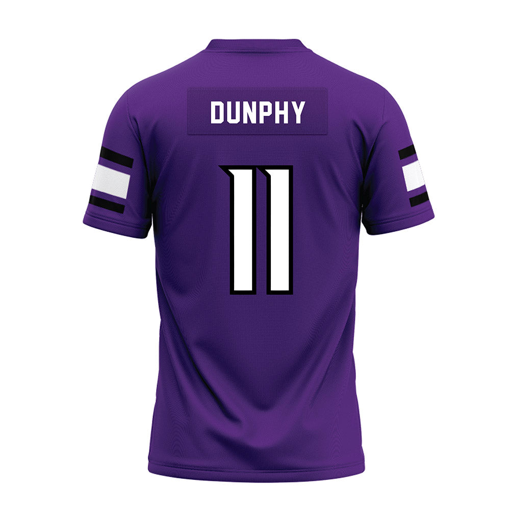 Stonehill - NCAA Football : Brigham Dunphy - Purple Premium Football Jersey-1