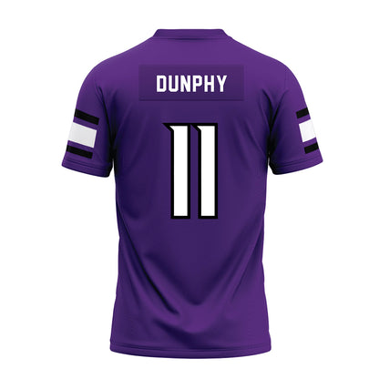 Stonehill - NCAA Football : Brigham Dunphy - Purple Premium Football Jersey-1