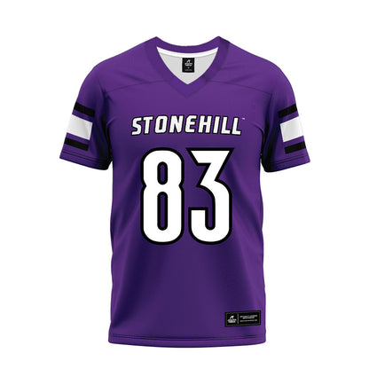 Stonehill - NCAA Football : Ashtin Traver - Purple Premium Football Jersey-0