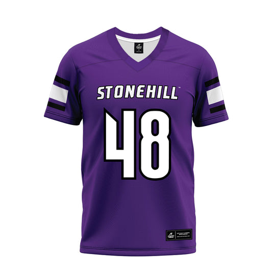 Stonehill - NCAA Football : Kevin Sheridan - Purple Premium Football Jersey-0