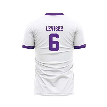 Stonehill - NCAA Men's Soccer : Tucker Levisee - White Soccer Jersey-1