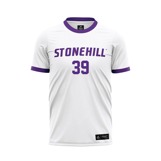 Stonehill - NCAA Men's Soccer : Killian Doherty - White Soccer Jersey-0