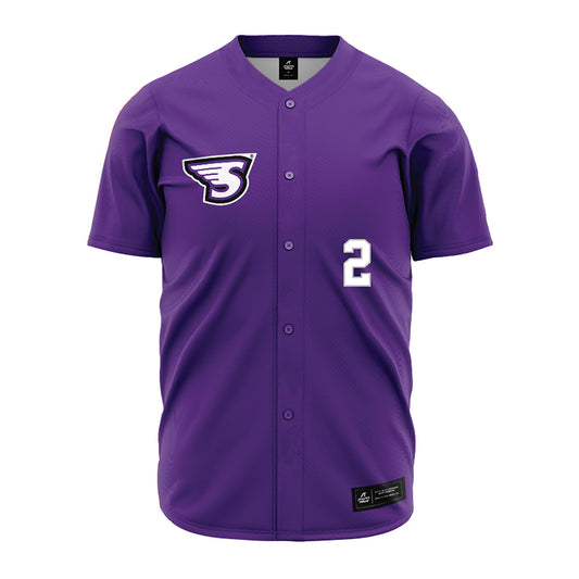 Stonehill - NCAA Softball : Mylee Ramer - Purple Jersey-0