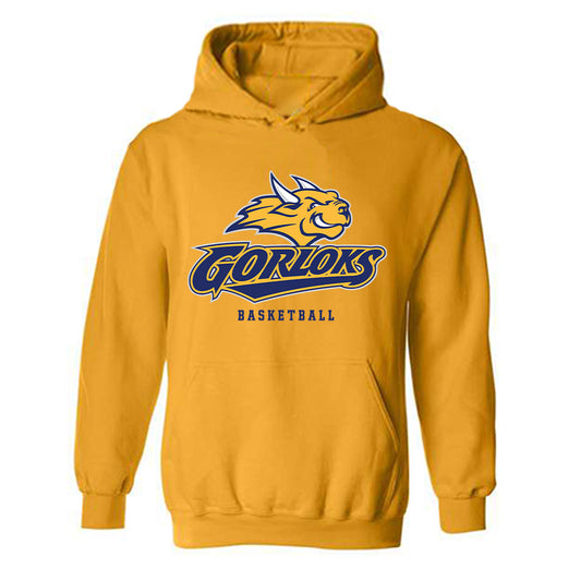 Webster - NCAA Men's Basketball : Justin Ugo - Classic Shersey Hooded Sweatshirt-0