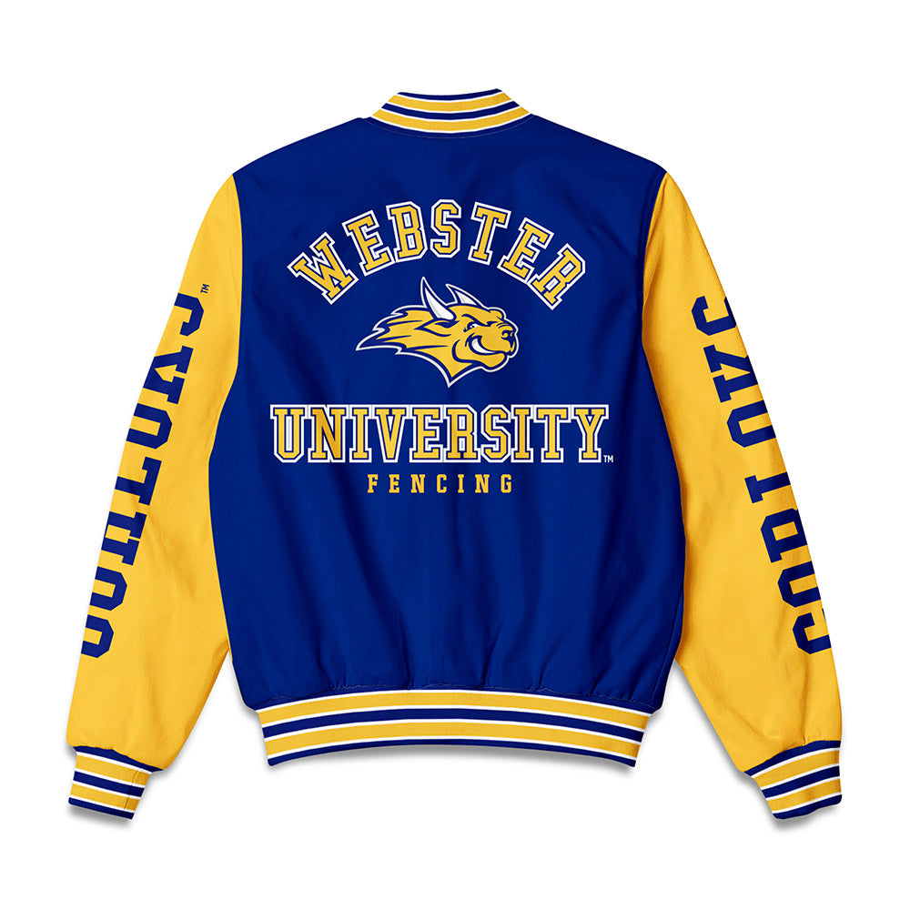 Webster - NCAA Men's Fencing : Collin Knowles - Bomber Jacket-1