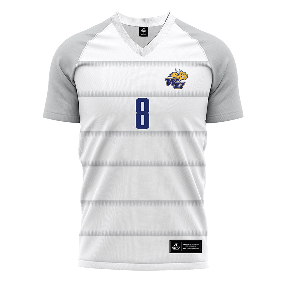 Webster - NCAA Men's Soccer : Charlie Noakes - White Soccer Jersey-0