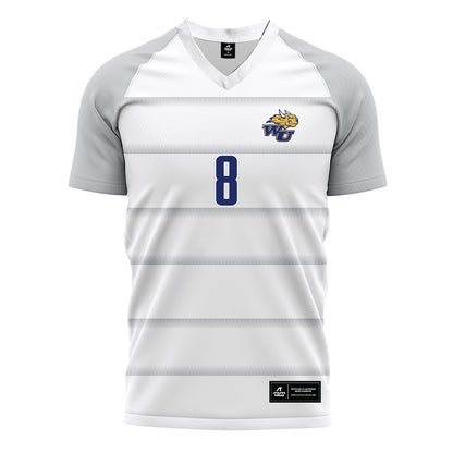 Webster - NCAA Men's Soccer : Charlie Noakes - White Soccer Jersey-0