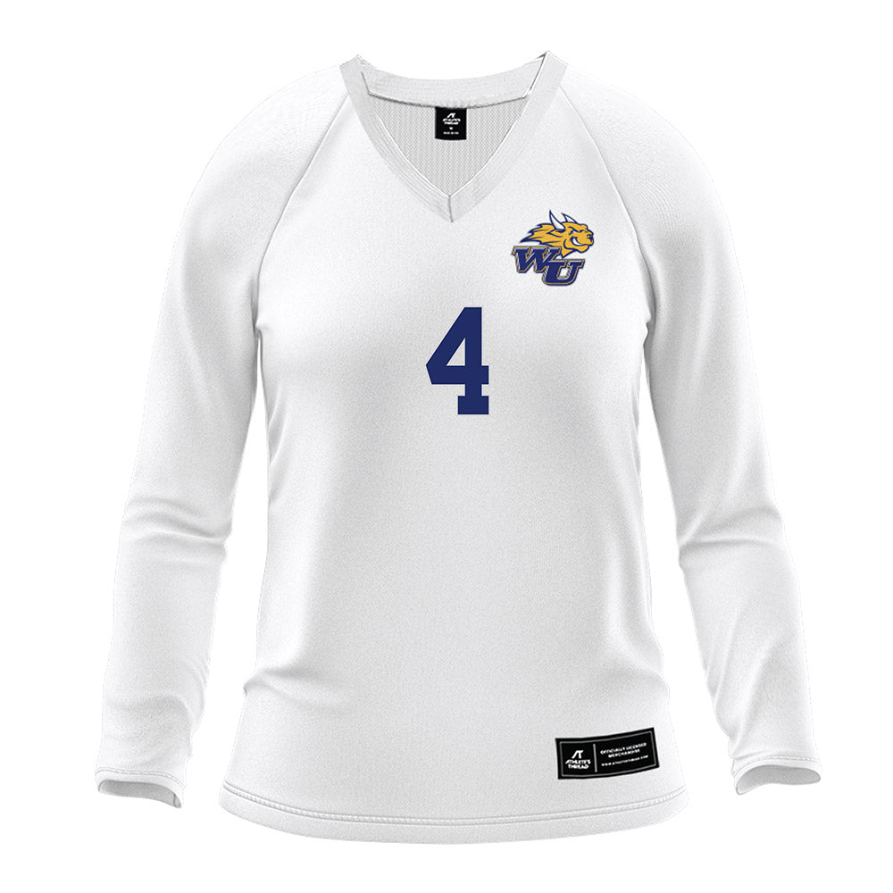 Webster - NCAA Women's Volleyball : Jaycee Lewis - White Volleyball Jersey-0