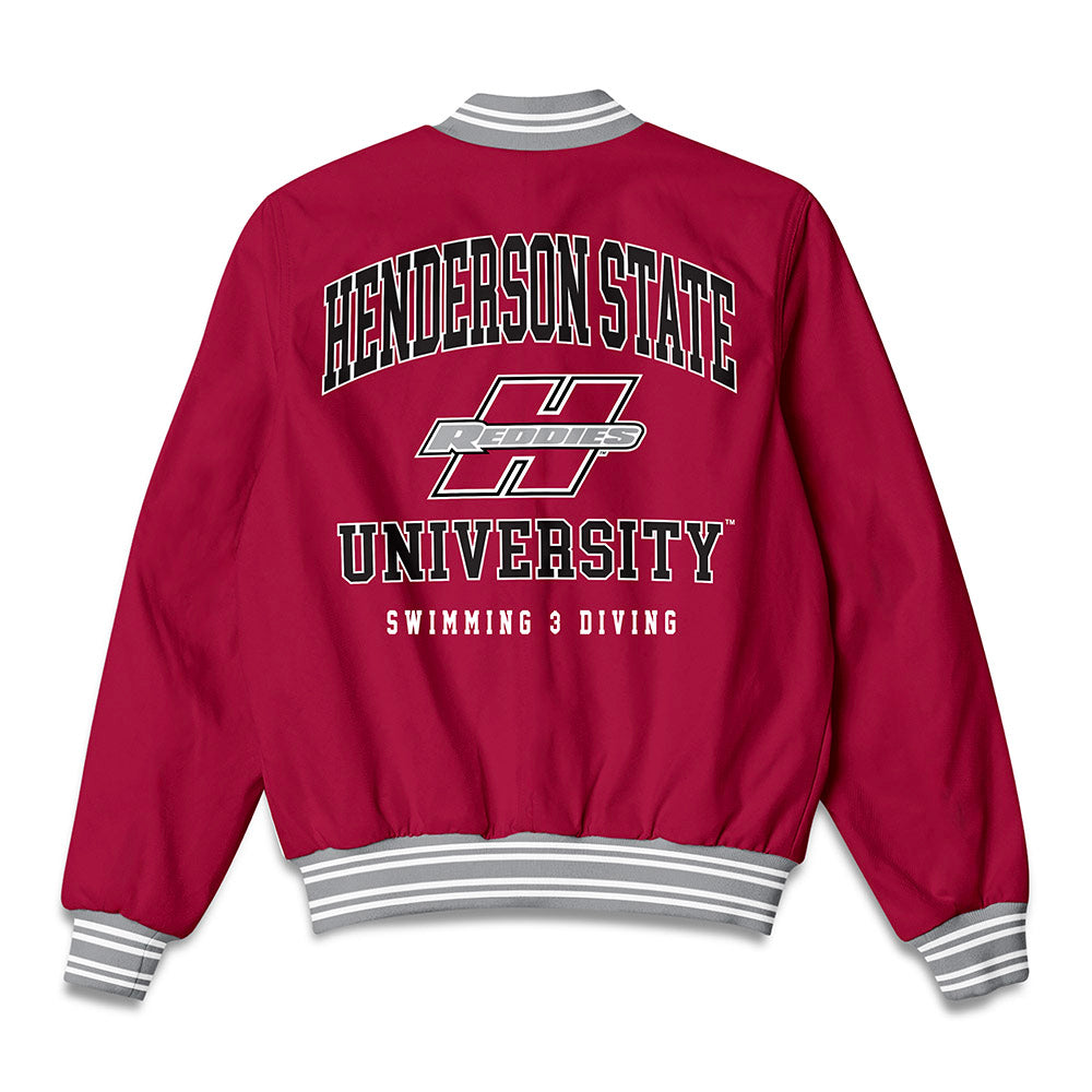 Henderson State - NCAA Women's Swimming & Diving : Monroe Chittum - Bomber Jacket-1
