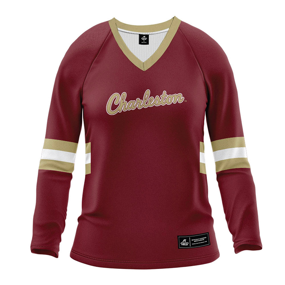 Charleston - NCAA Equestrian : Olivia Lonneman - Volleyball Jersey-0