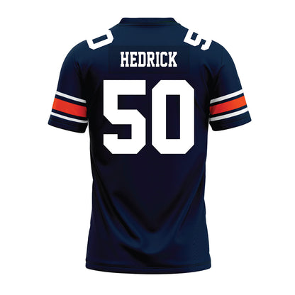 Auburn - NCAA Football : Taren Hedrick - Navy Premium Football Jersey-1