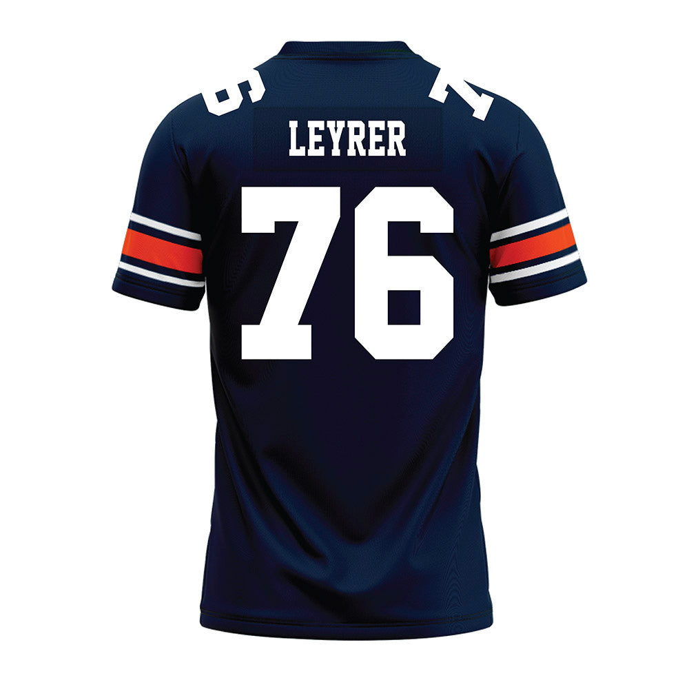 Auburn - NCAA Football : Jack Leyrer - Navy Premium Football Jersey-1