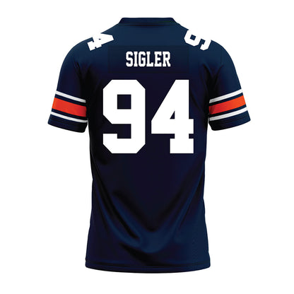 Auburn - NCAA Football : Cody Sigler - Navy Premium Football Jersey-1