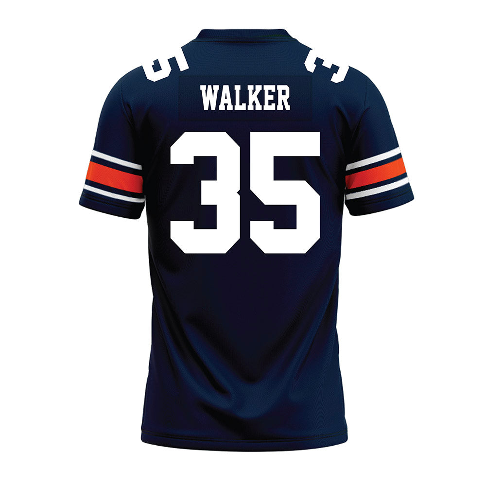 Auburn - NCAA Football : Dallas Walker - Navy Premium Football Jersey-1