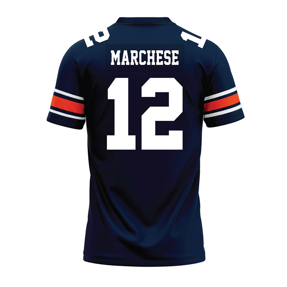 Auburn - NCAA Football : Brady Marchese - Navy Premium Football Jersey-1